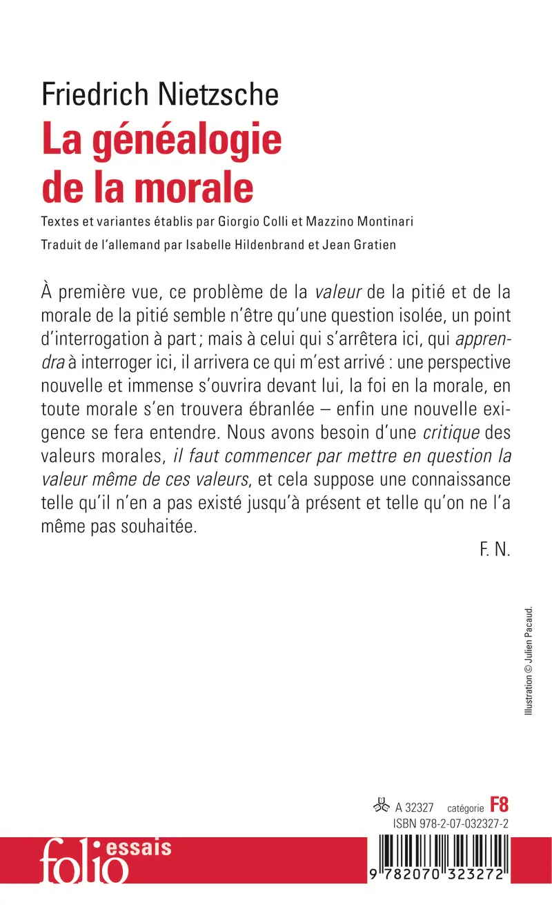 La généalogie de la morale - Friedrich Nietzsche