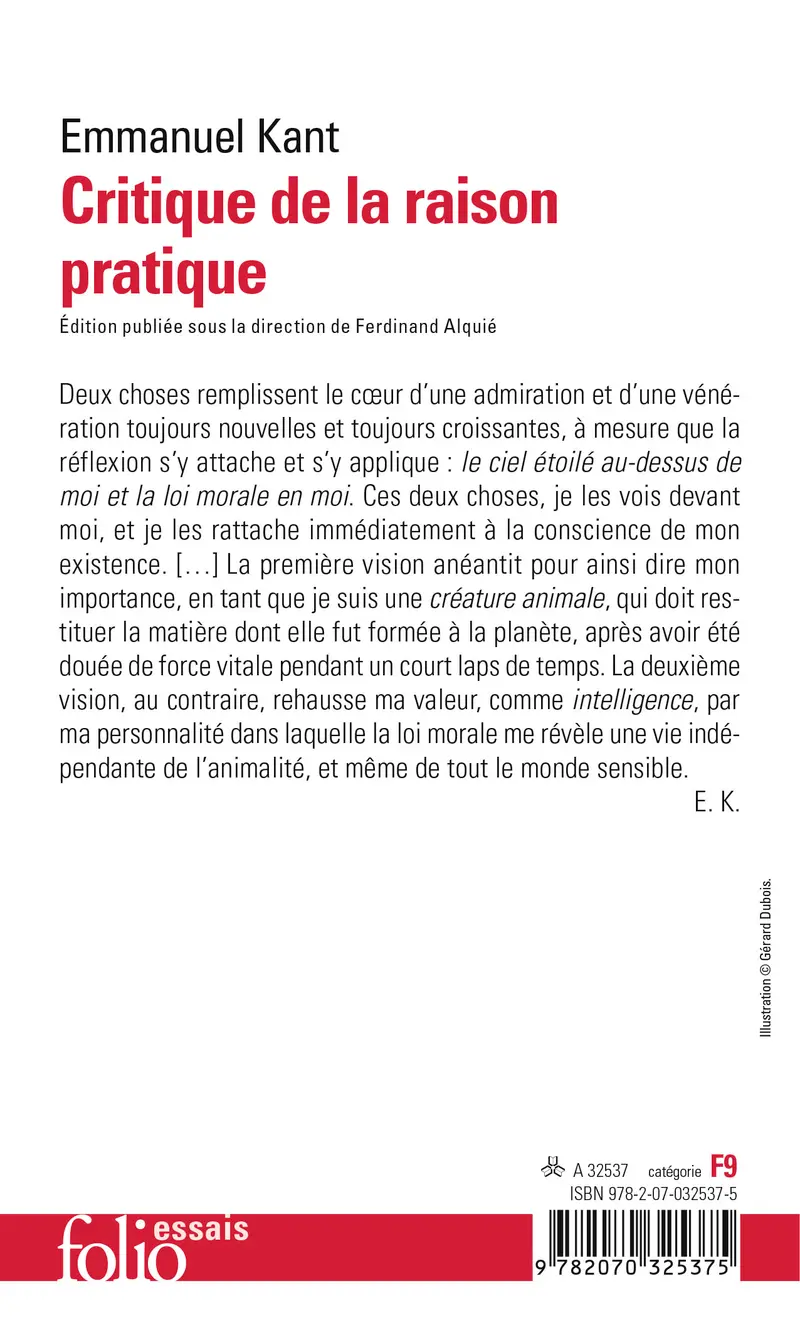 Critique de la raison pratique - Kant