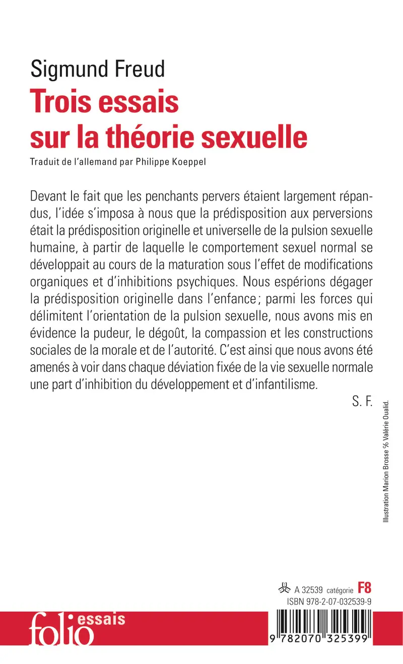 Trois essais sur la théorie sexuelle - Sigmund Freud