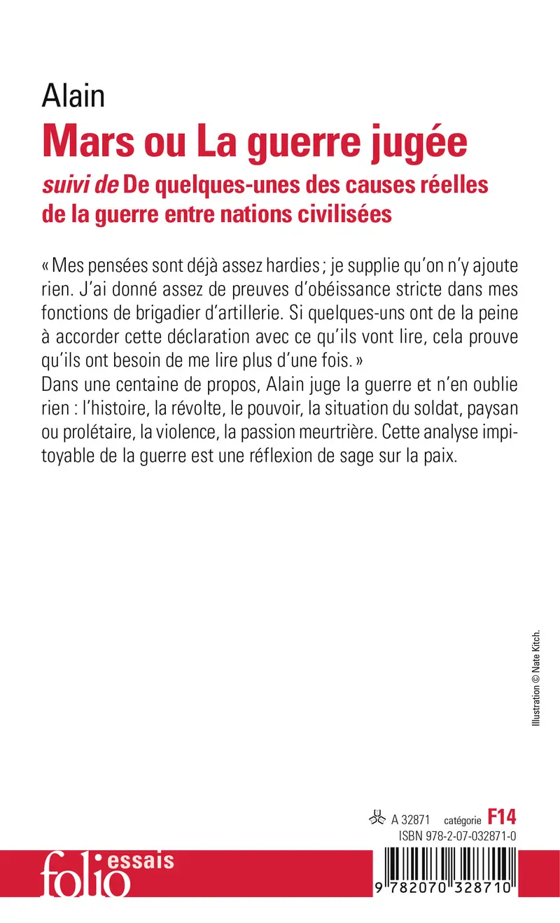 Mars ou La guerre jugée (1921) suivi de De quelques-unes des causes réelles de la guerre entre nations civilisées (1916) - Alain