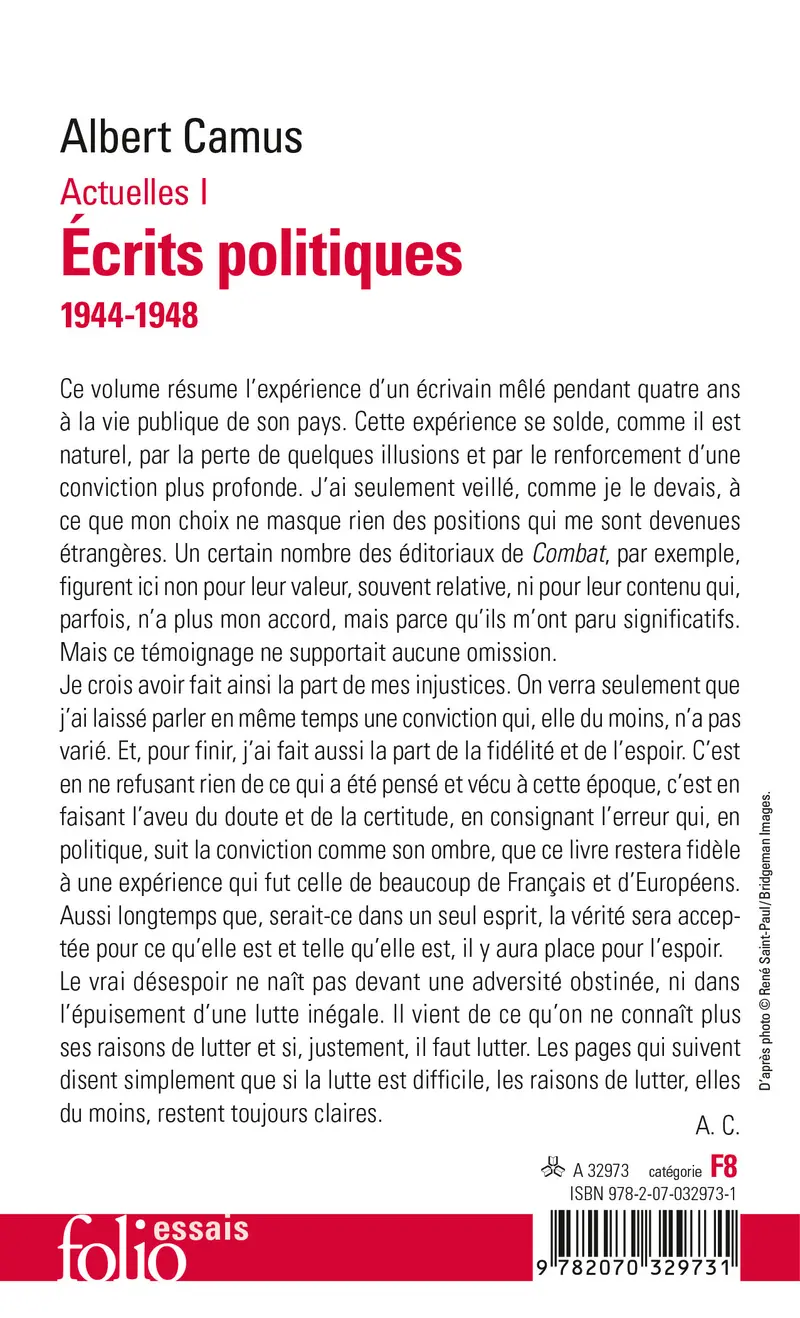 Actuelles - Albert Camus