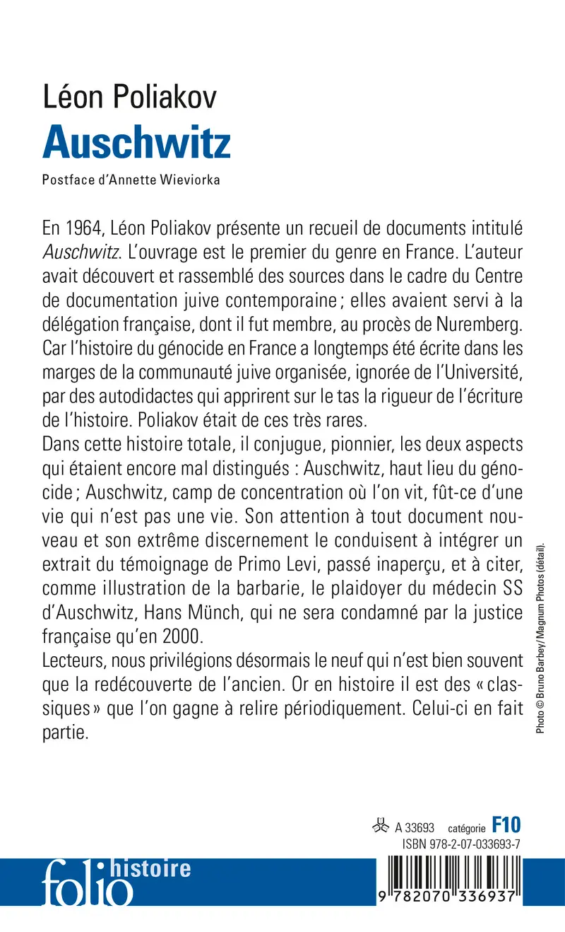 Auschwitz - Léon Poliakov
