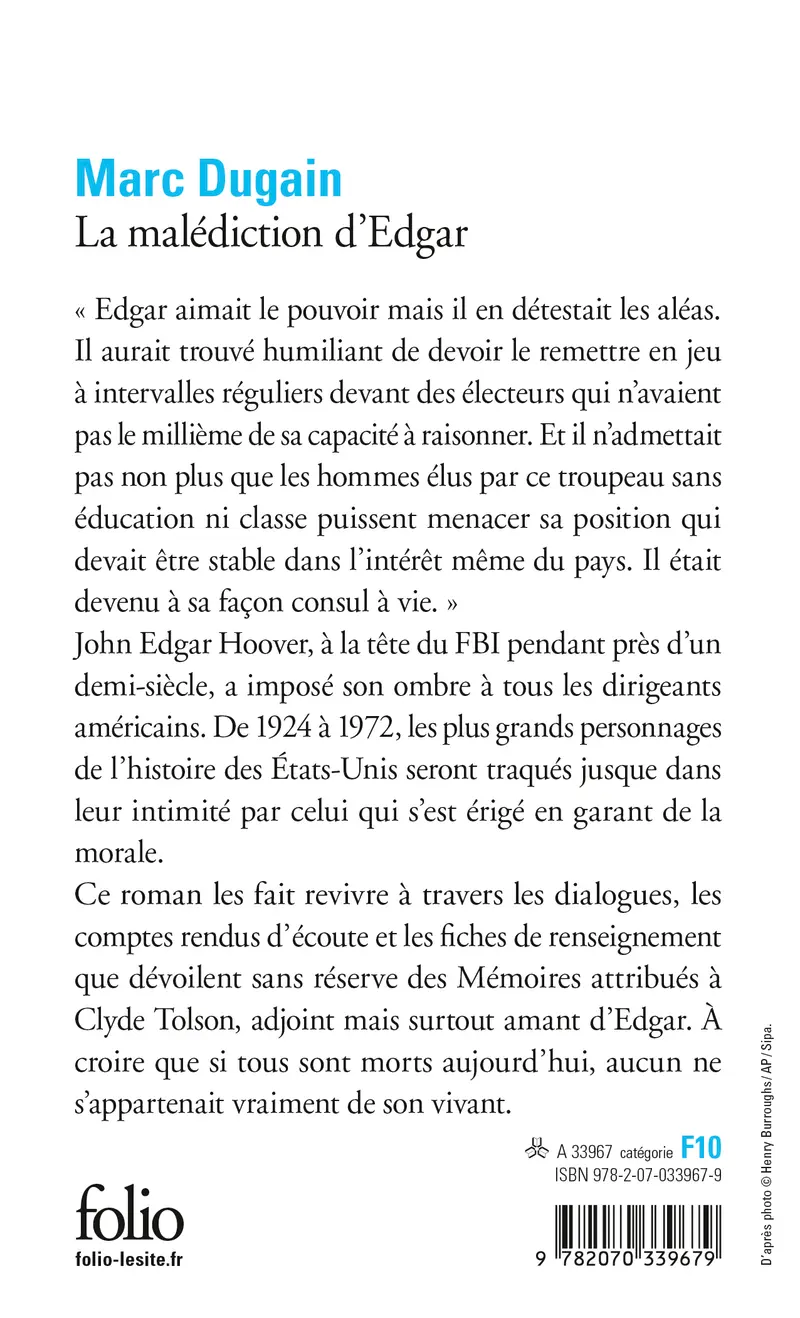 La malédiction d'Edgar - Marc Dugain