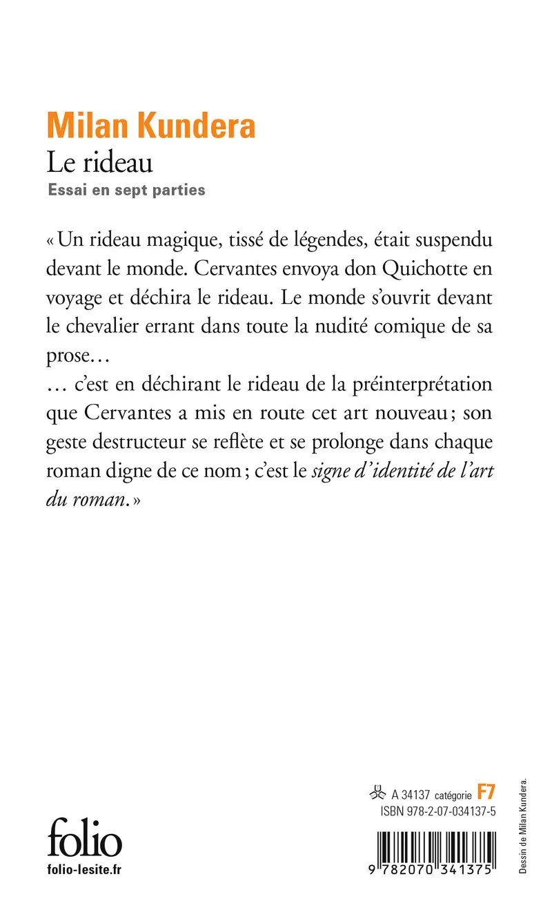 Le rideau - Milan Kundera