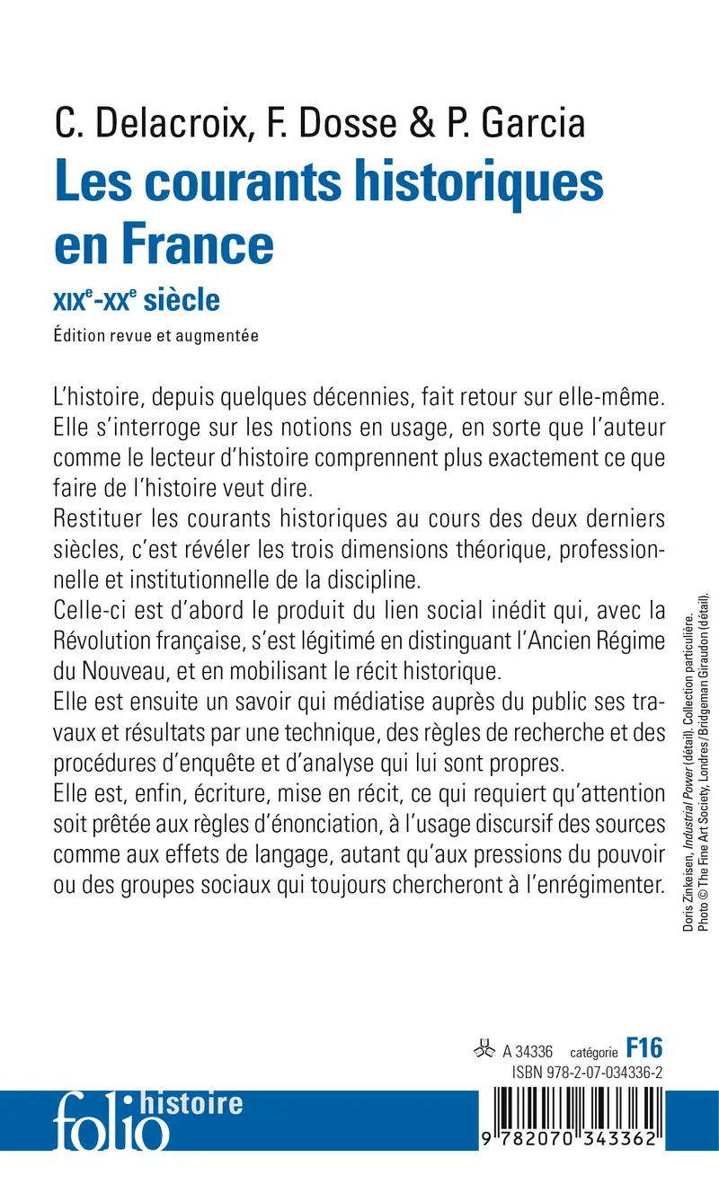 Les courants historiques en France - Christian Delacroix - François Dosse - Patrick Garcia