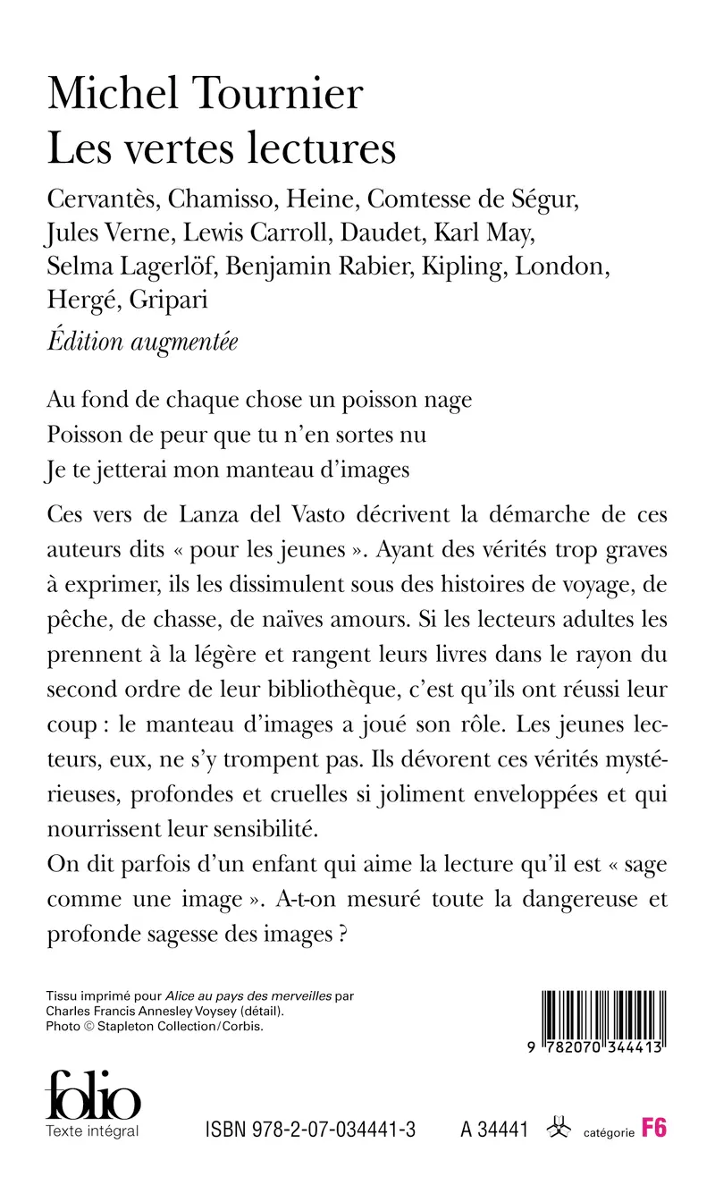 Les vertes lectures - Michel Tournier