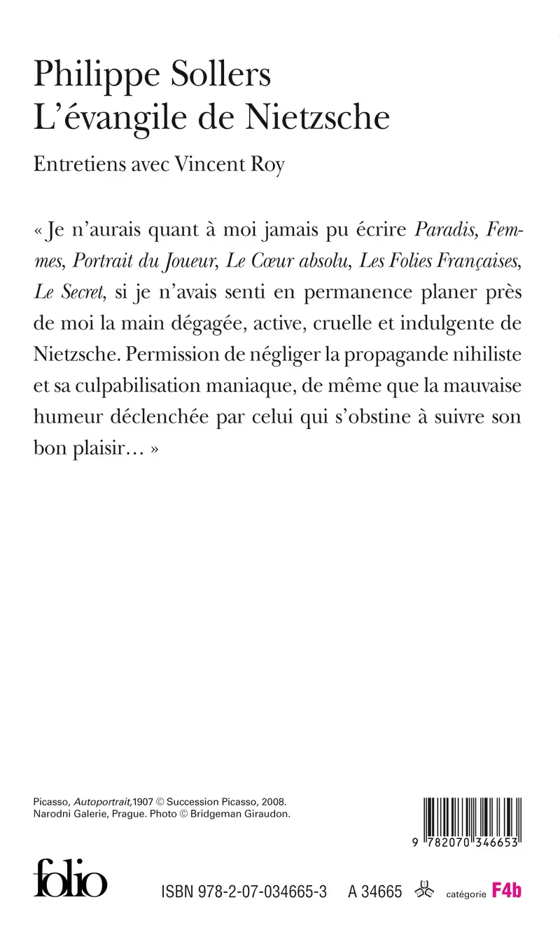 L'évangile de Nietzsche - Philippe Sollers - Vincent Roy