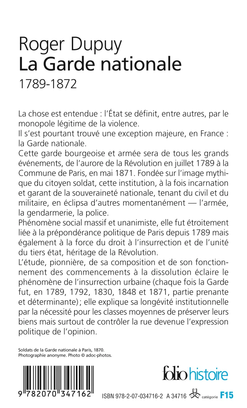La Garde nationale - Roger Dupuy