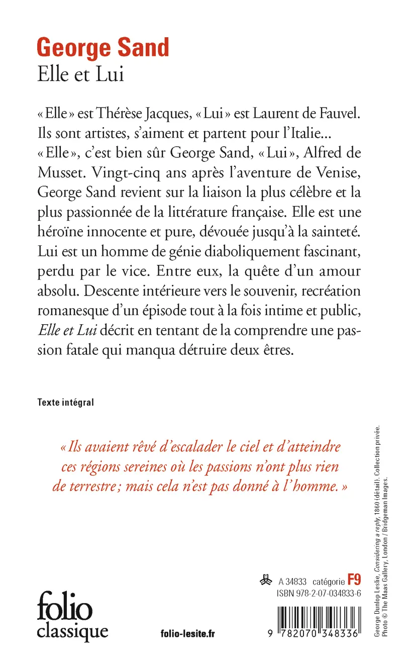 Elle et Lui - George Sand