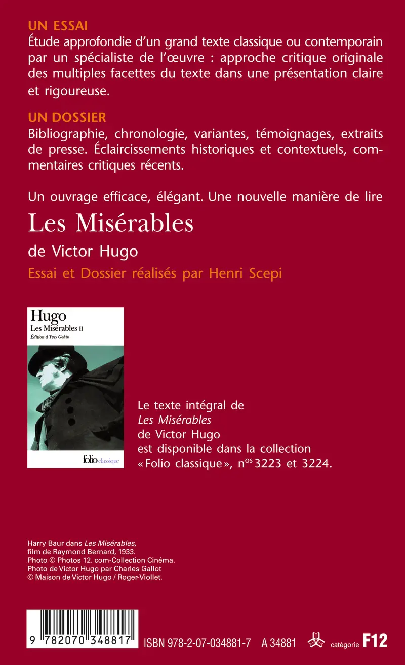 Les Misérables de Victor Hugo (Essai et dossier) - Henri Scepi