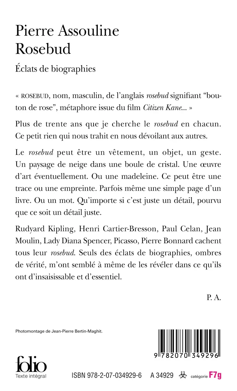 Rosebud - Pierre Assouline