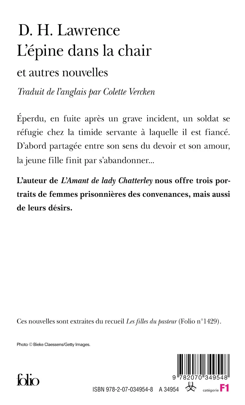 L'épine dans la chair et autres nouvelles - D.H. Lawrence