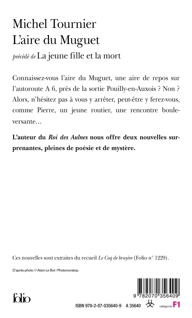 L'aire du Muguet précédé de La jeune fille et la mort - Michel Tournier