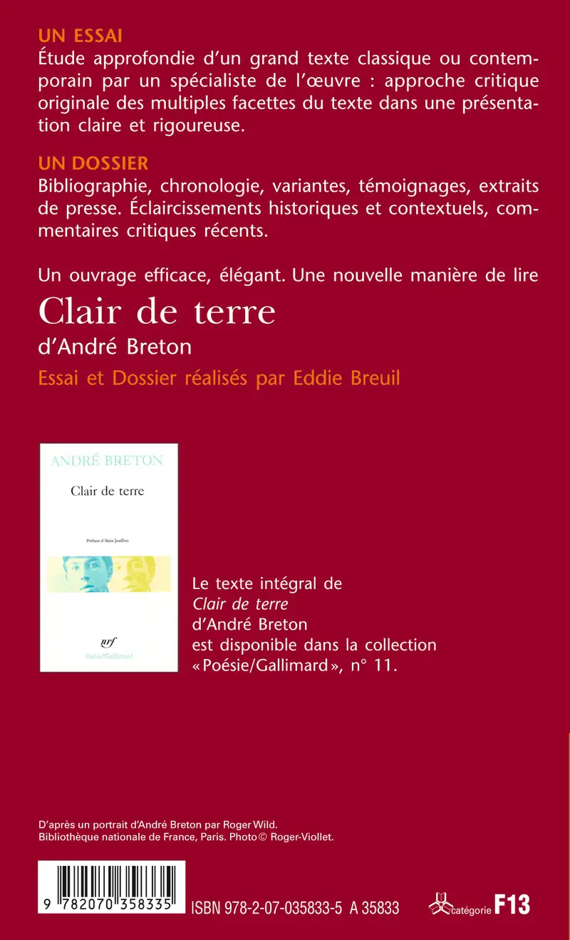 Clair de terre d'André Breton (Essai et dossier) - Eddie Breuil