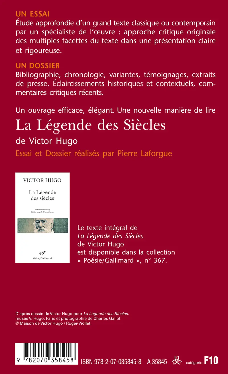 La Légende des Siècles de Victor Hugo (Essai et dossier) - Pierre Laforgue