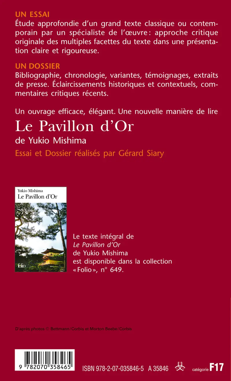 Le Pavillon d'Or de Yukio Mishima (Essai et dossier) - Gérard Siary