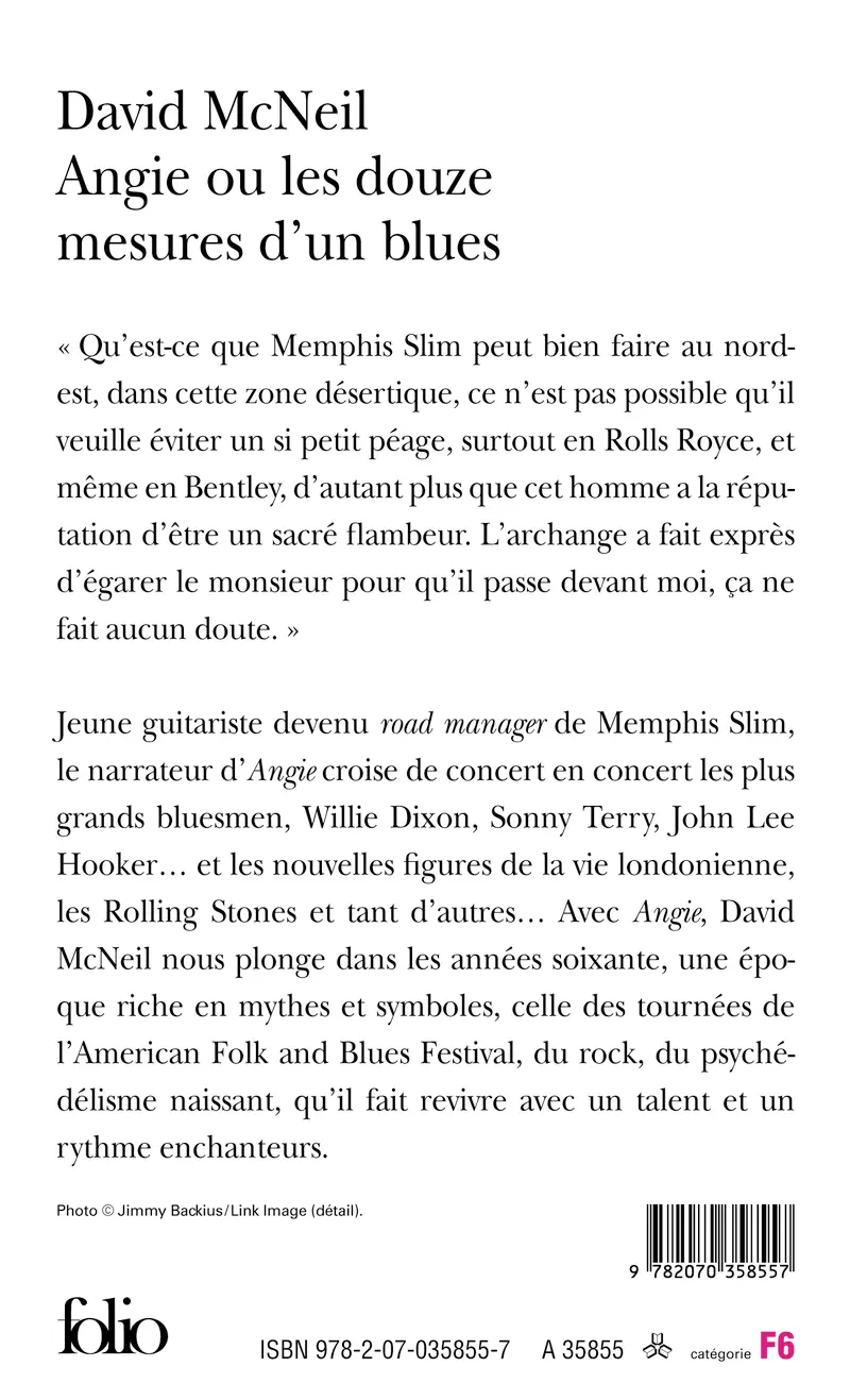 Angie ou Les douze mesures d'un blues - David McNeil