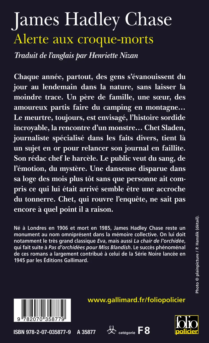 Alerte aux croquemorts - James Hadley Chase