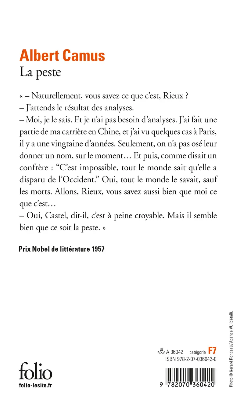 La Peste - Albert Camus