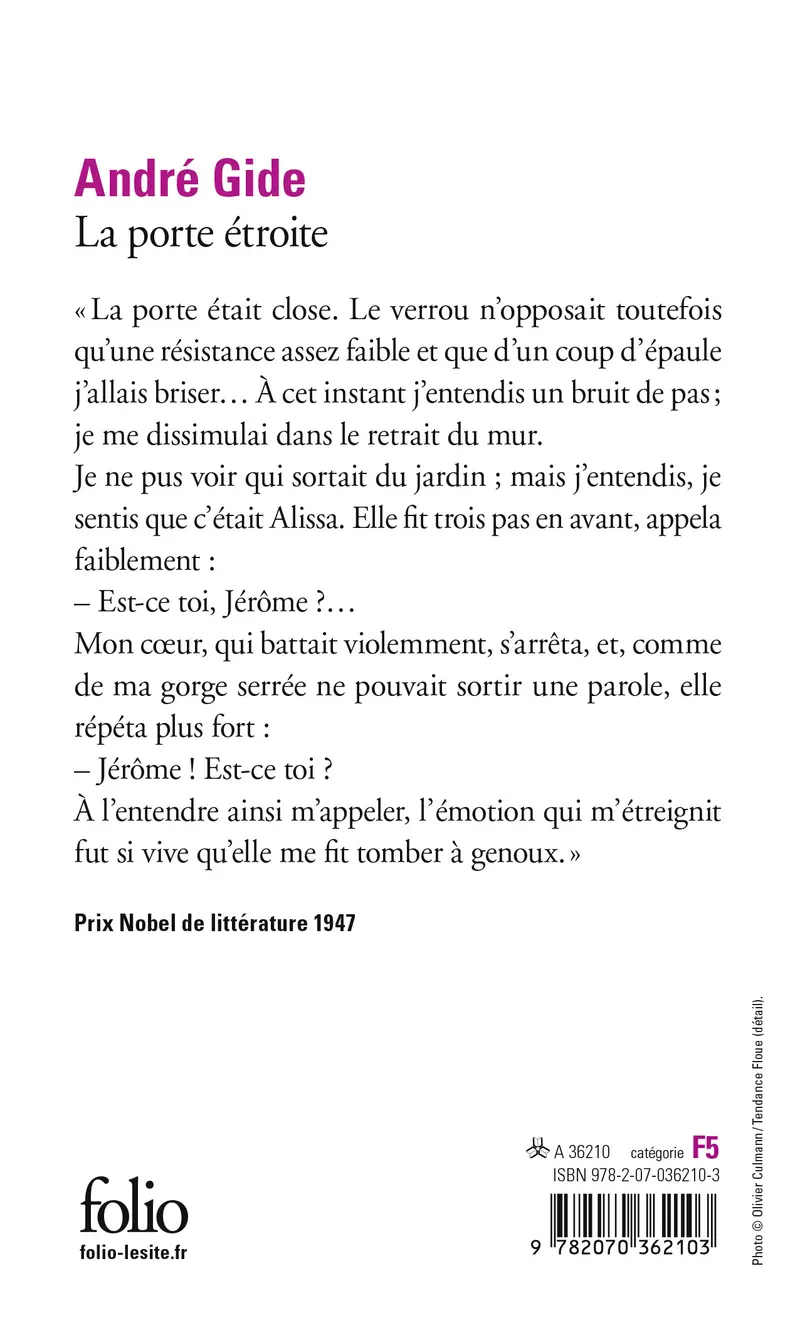 La porte étroite - André Gide