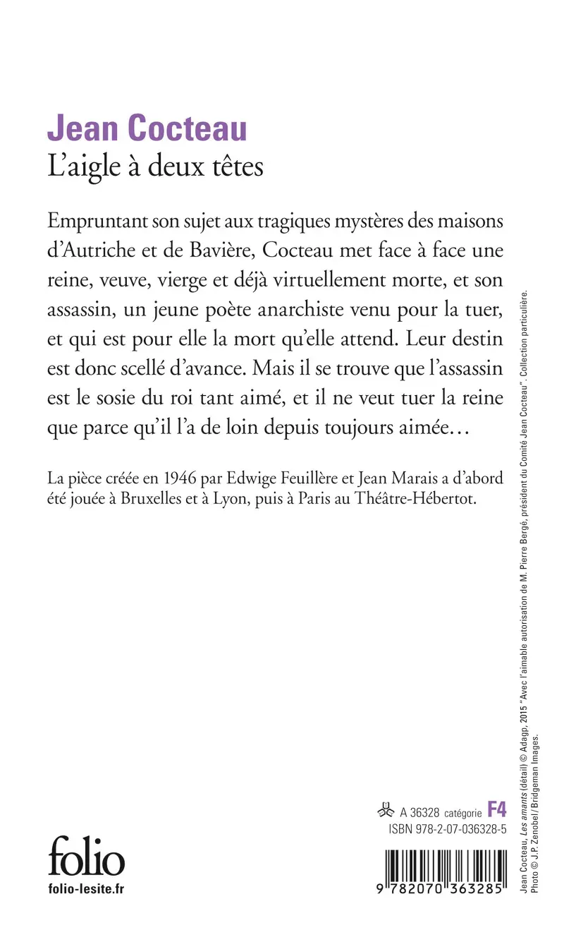 L'Aigle à deux têtes - Jean Cocteau