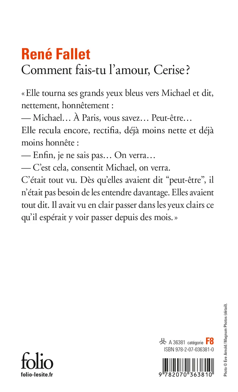 Comment fais-tu l'amour, Cerise ? - René Fallet