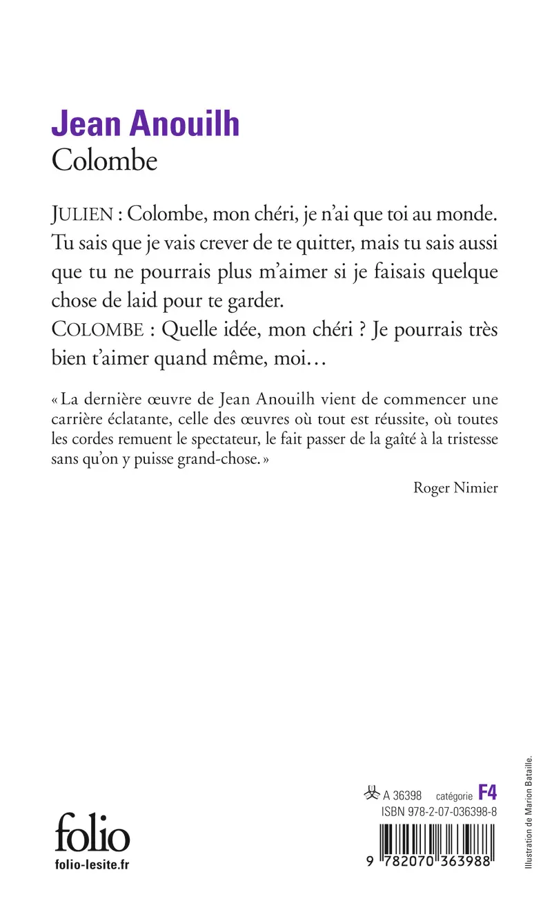 Colombe - Jean Anouilh