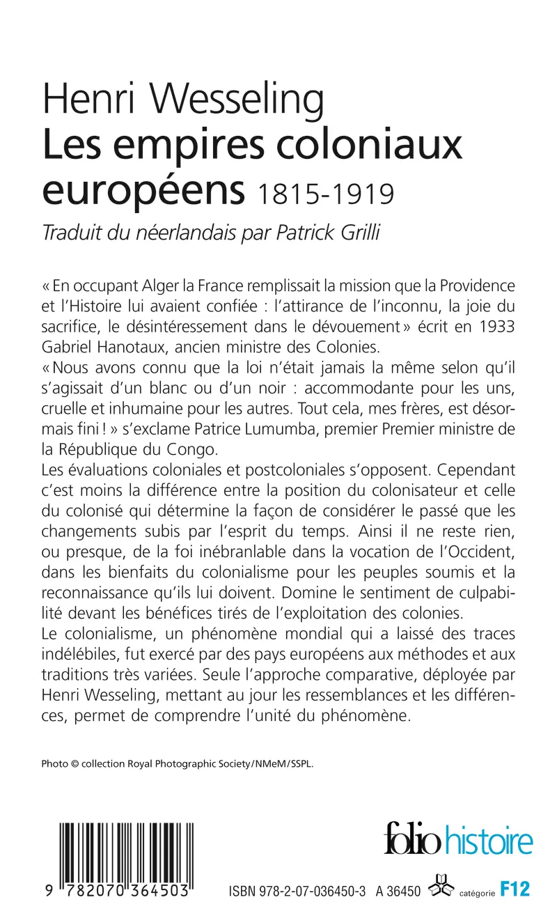 Les empires coloniaux européens - Henri Wesseling