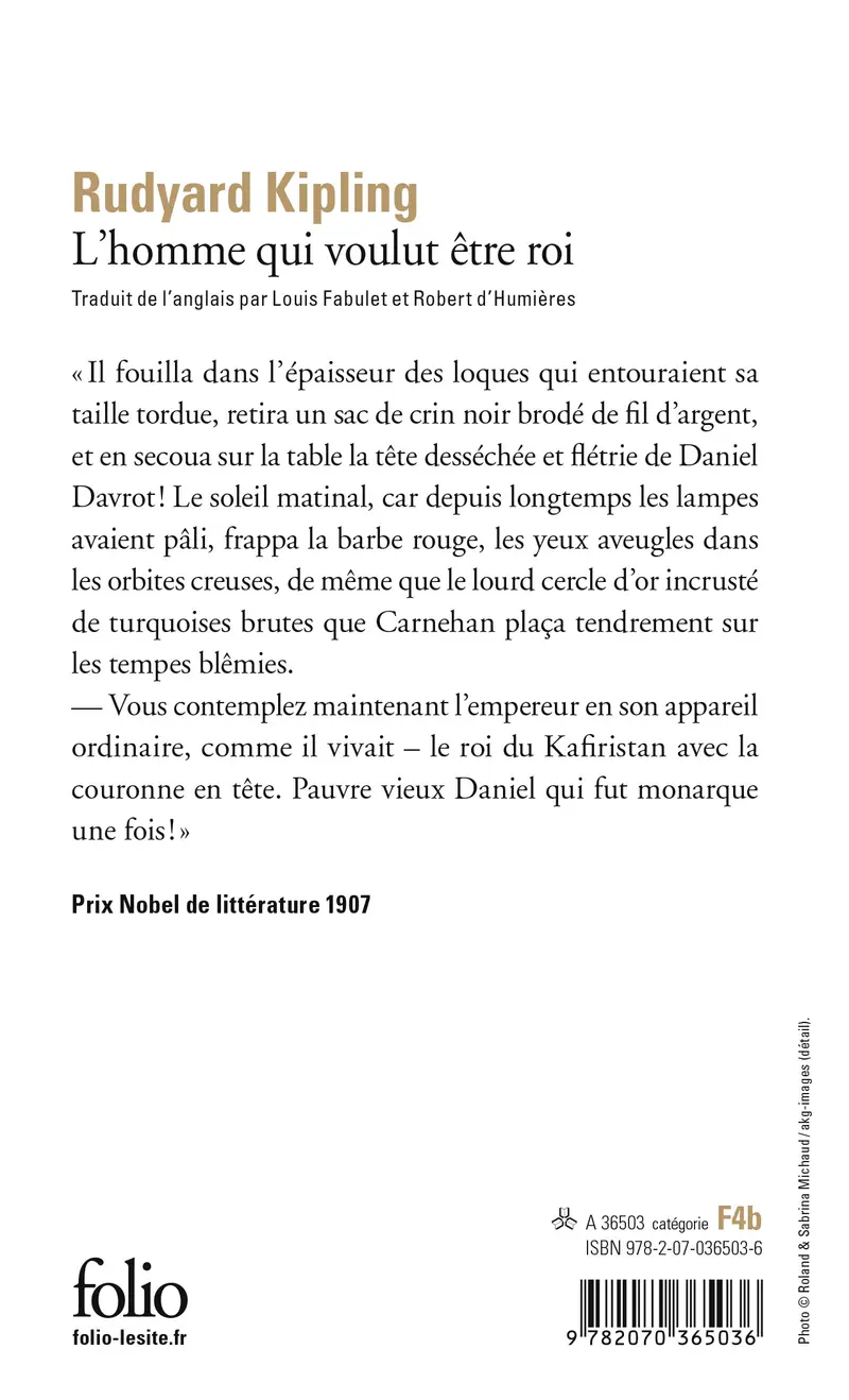 L'Homme qui voulut être roi - Rudyard Kipling