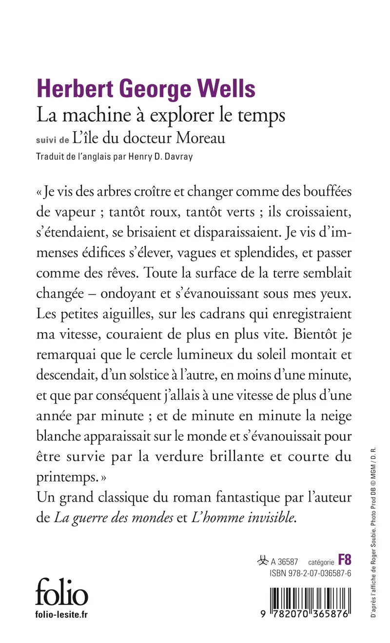 La Machine à explorer le temps suivi de L'Île du docteur Moreau - Herbert George Wells