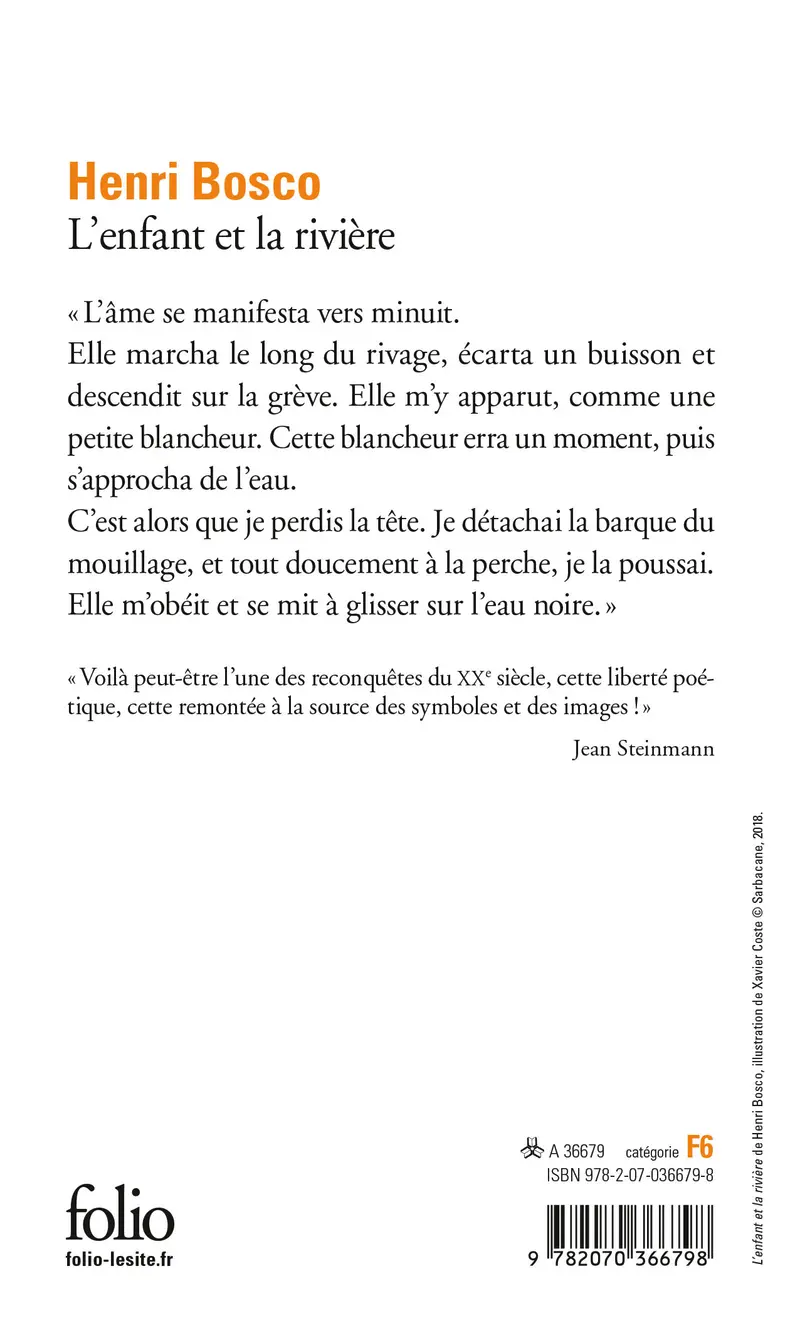 L'enfant et la rivière - Henri Bosco