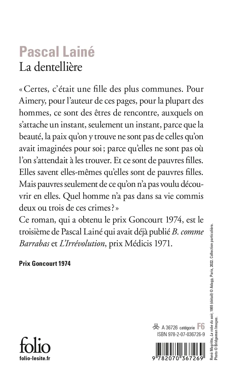 La Dentellière - Pascal Lainé