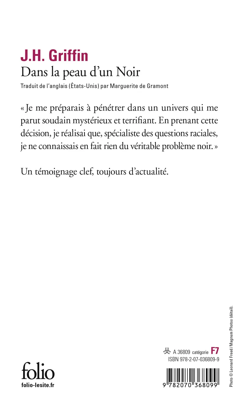 Dans la peau d'un Noir - John Howard Griffin