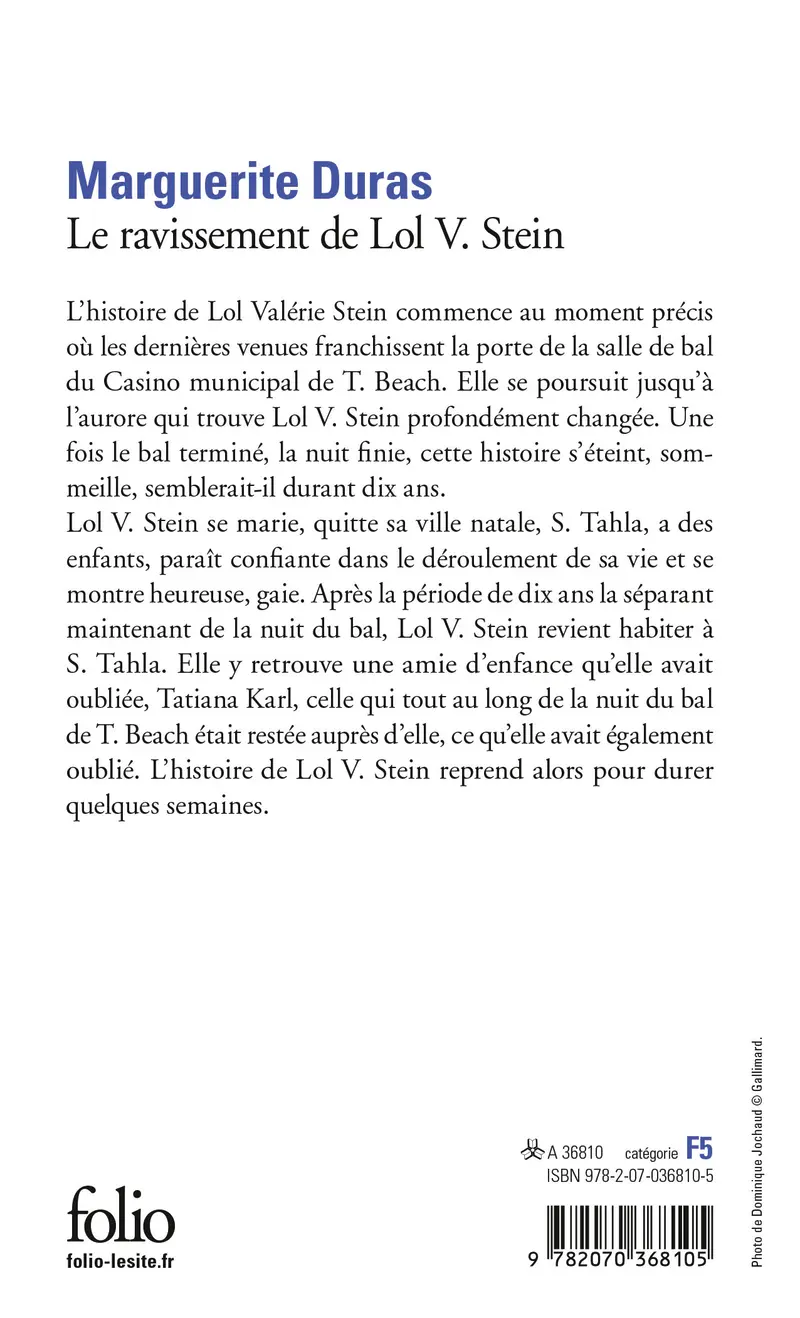 Le ravissement de Lol V. Stein - Marguerite Duras