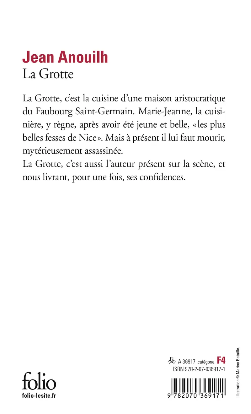 La Grotte - Jean Anouilh