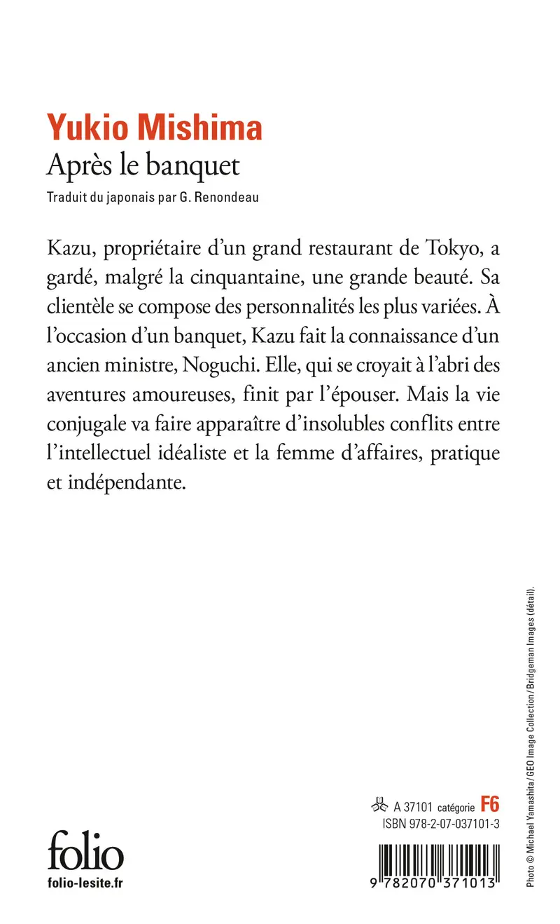 Après le banquet - Yukio Mishima