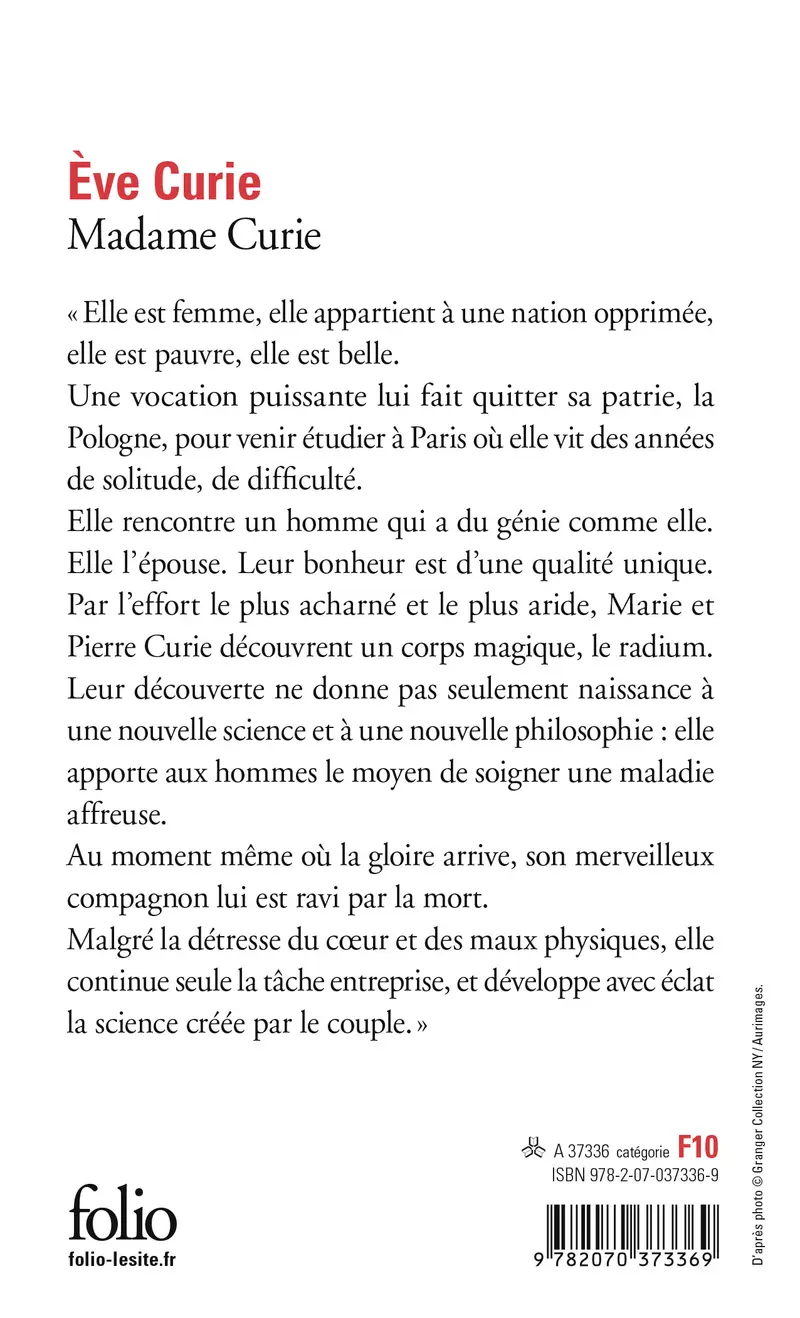 Madame Curie - Ève Curie