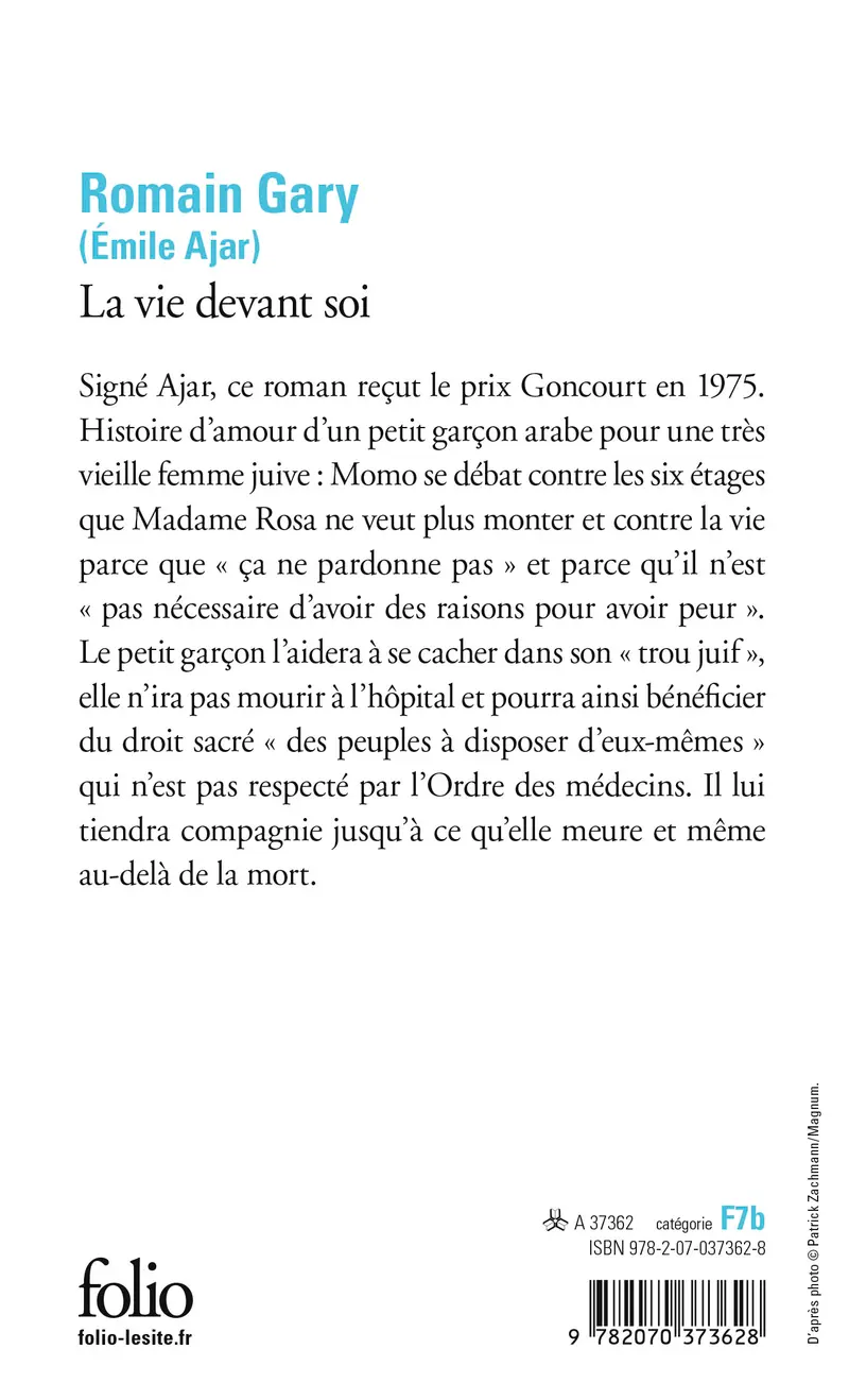 La vie devant soi - Romain Gary