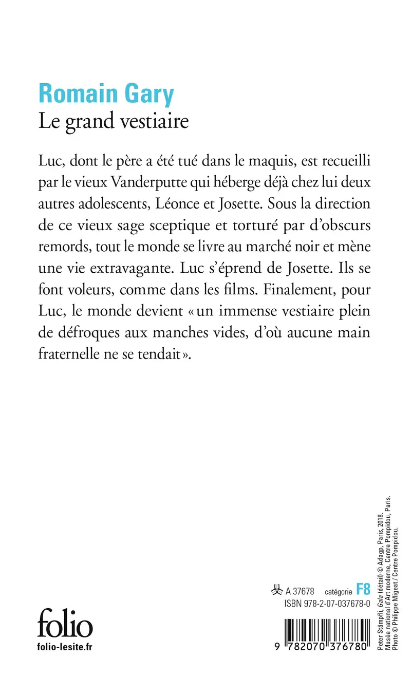 Le Grand vestiaire - Romain Gary