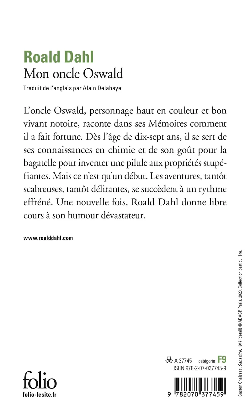 Mon oncle Oswald - Roald Dahl