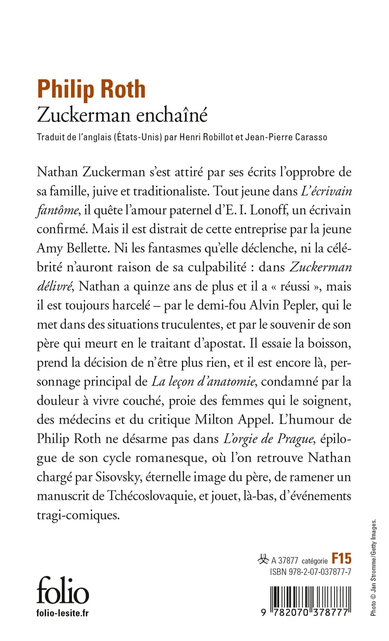 Zuckerman enchaîné - Philip Roth