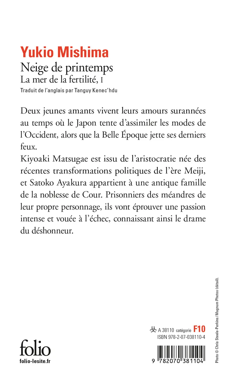 Neige de printemps - Yukio Mishima