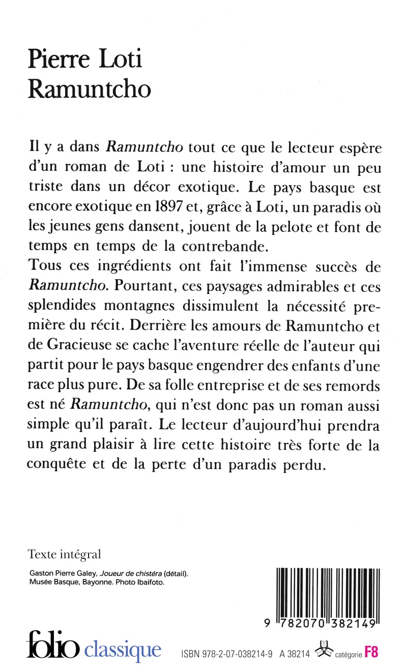 Ramuntcho - Pierre Loti