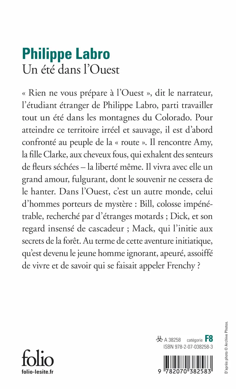 Un été dans l'Ouest - Philippe Labro