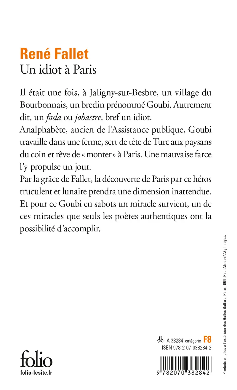 Un Idiot à Paris - René Fallet