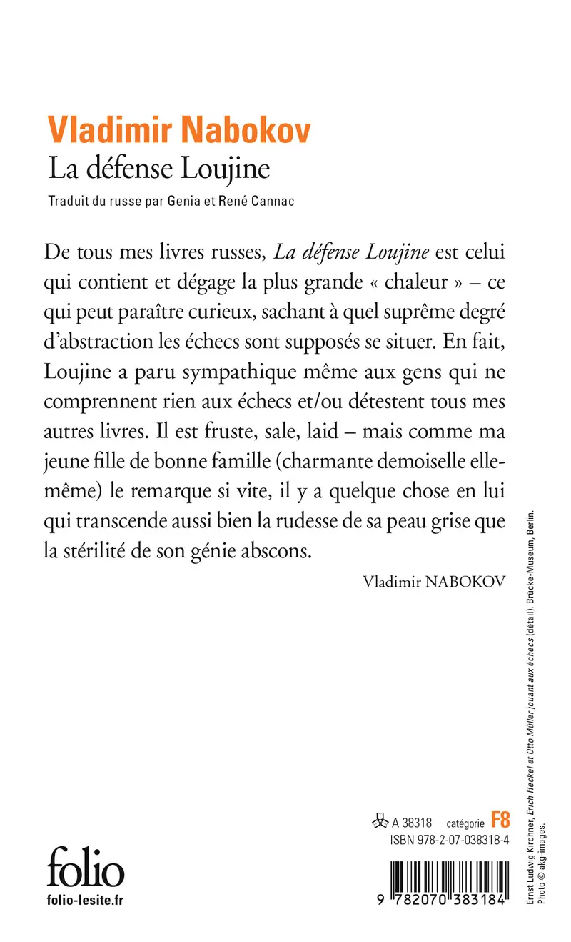 La défense Loujine - Vladimir Nabokov