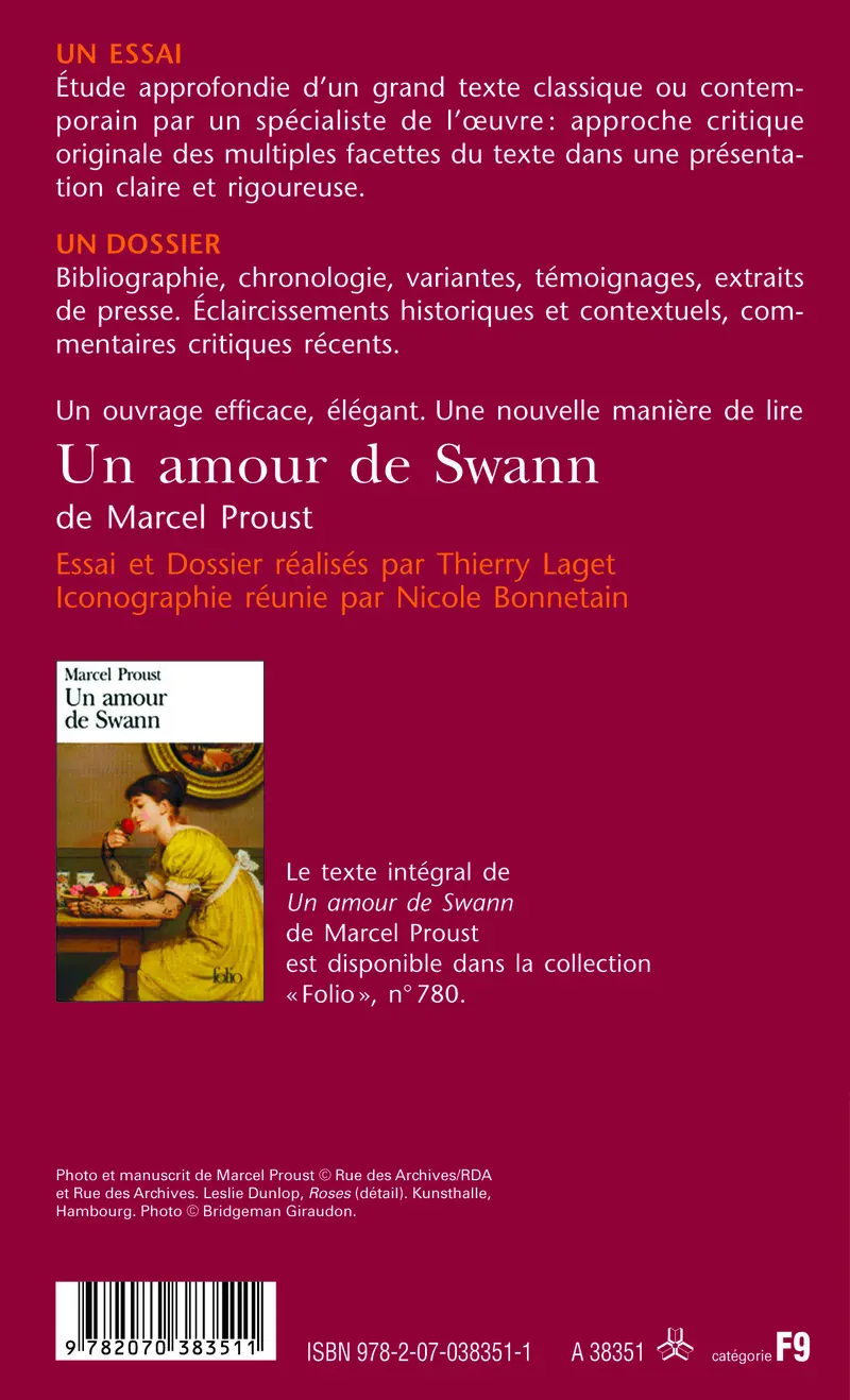 Un amour de Swann de Marcel Proust (Essai et dossier) - Thierry Laget