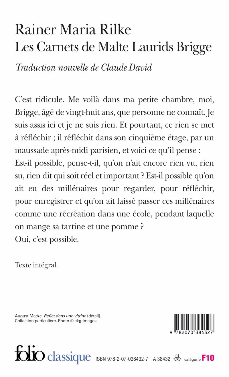 Les Carnets de Malte Laurids Brigge - Rainer Maria Rilke