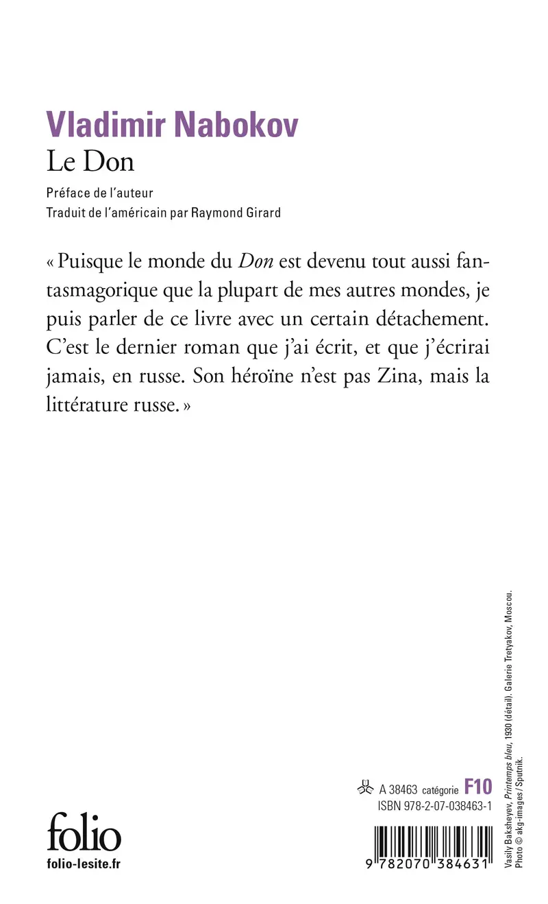 Le Don - Vladimir Nabokov