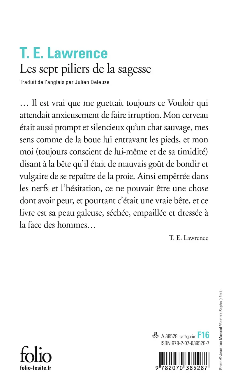 Les sept piliers de la sagesse - T.E. Lawrence